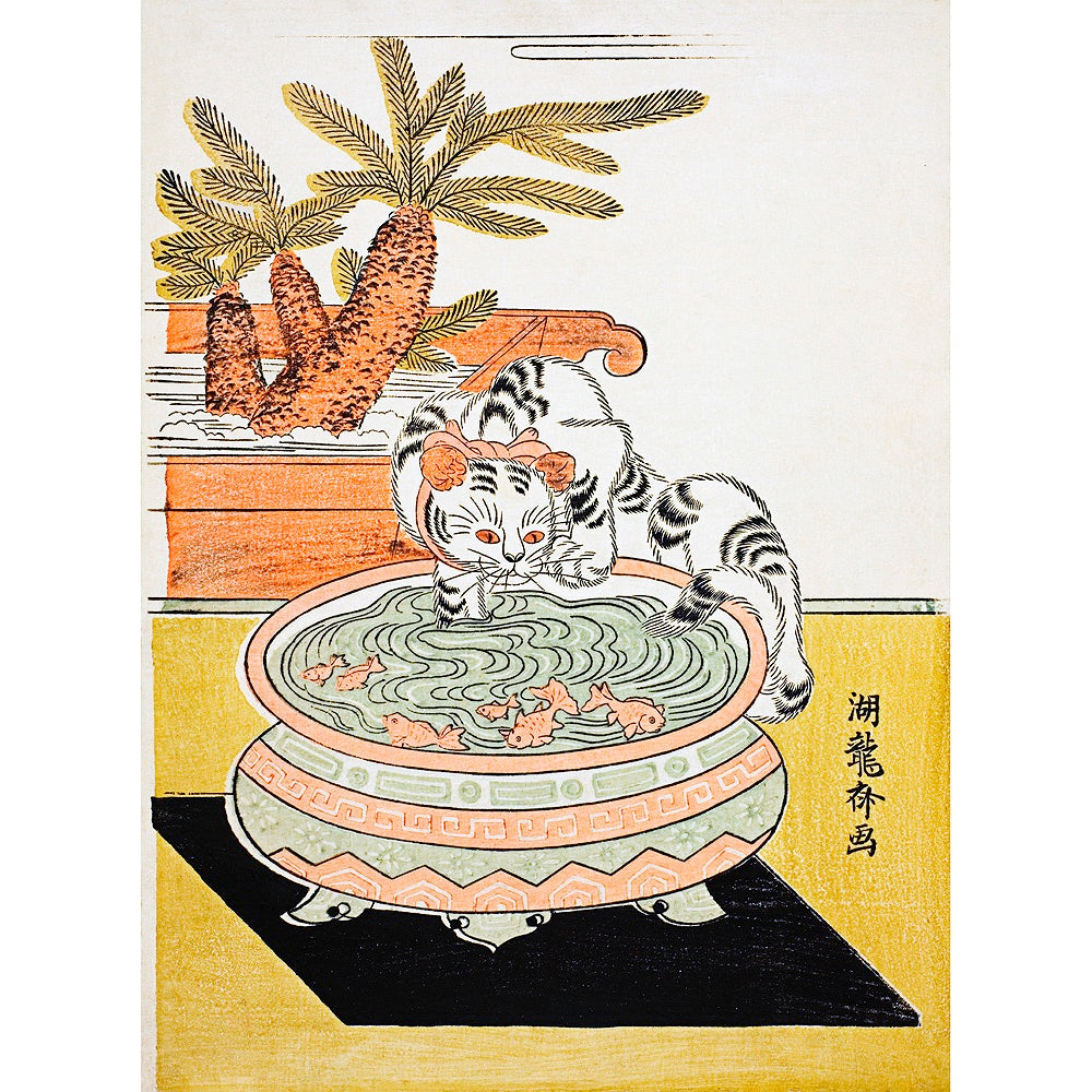 Cat Pawing Fish