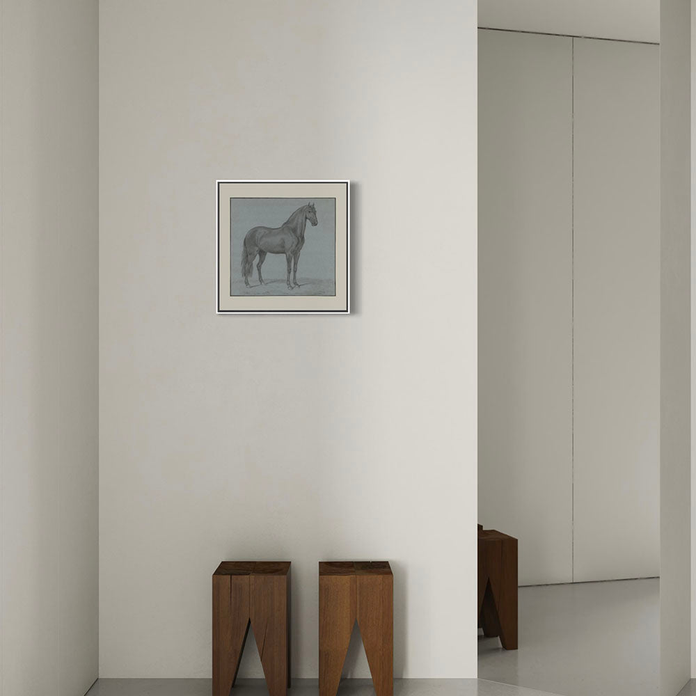 Equine Study in Blue