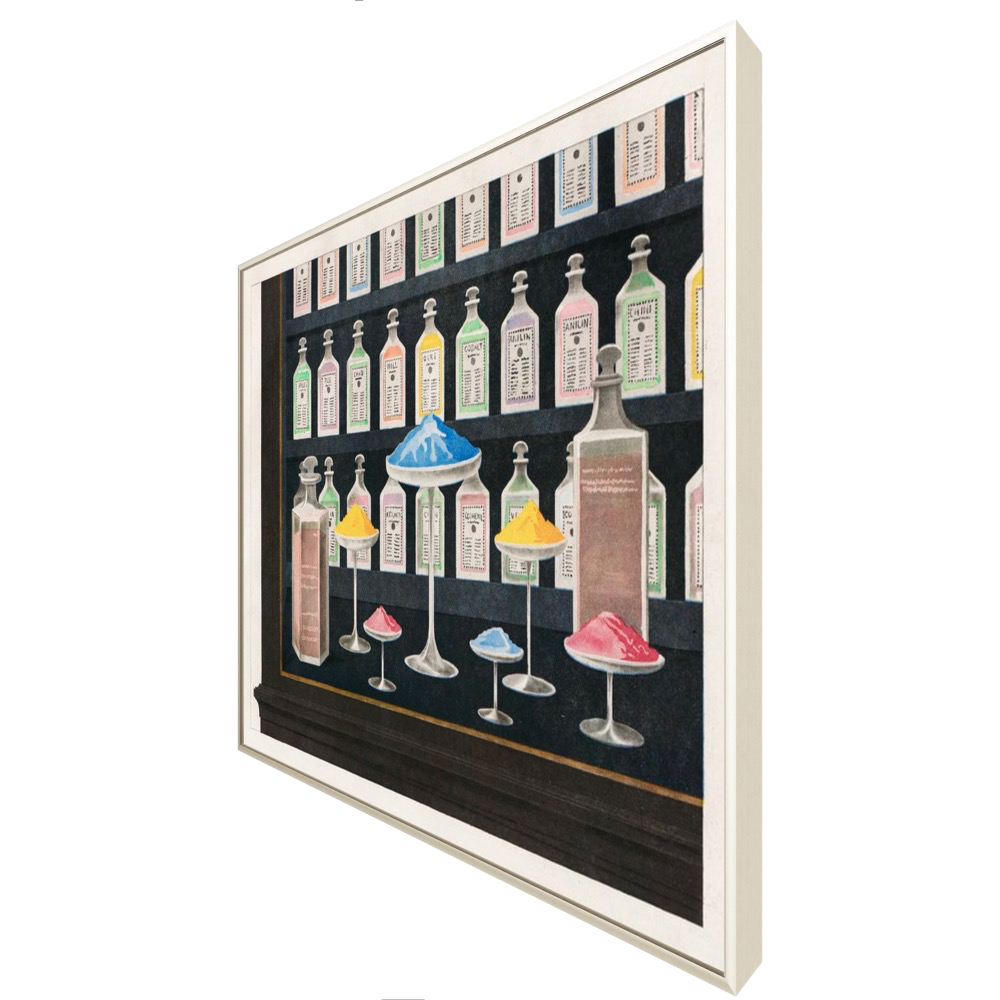 ◆ Glass and Powder - custom frame (non-returnable)