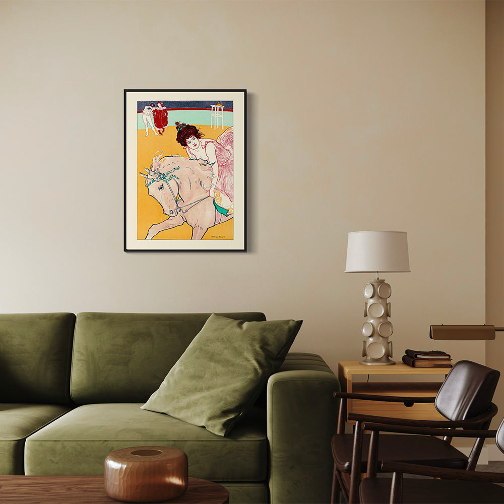 L'Écuyère — Vintage Circus Equestrienne & Horse Art Print