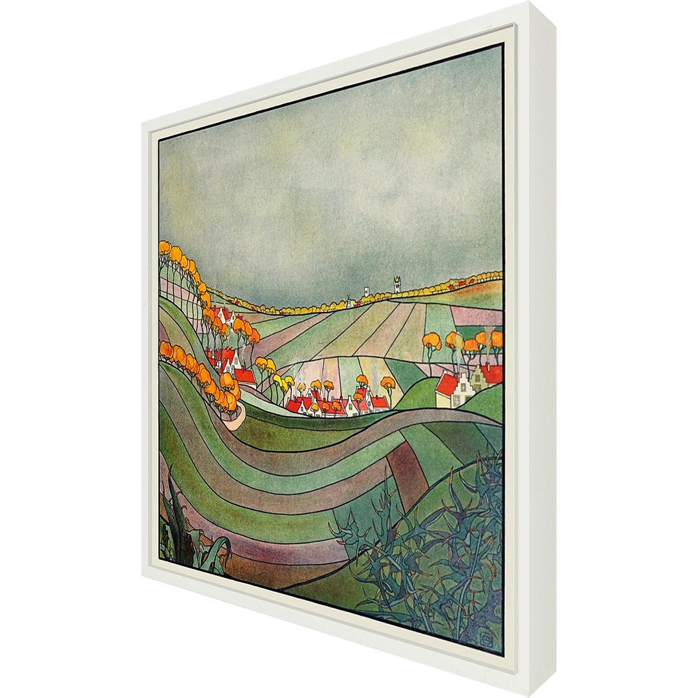 ◆ Les Labours d'Octobre - custom frame (non-returnable)