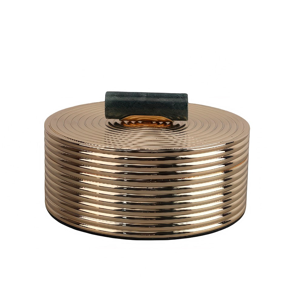 Artisan Brass Boxes with Jade Green Handles