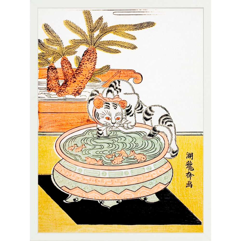 Cat Pawing Fish