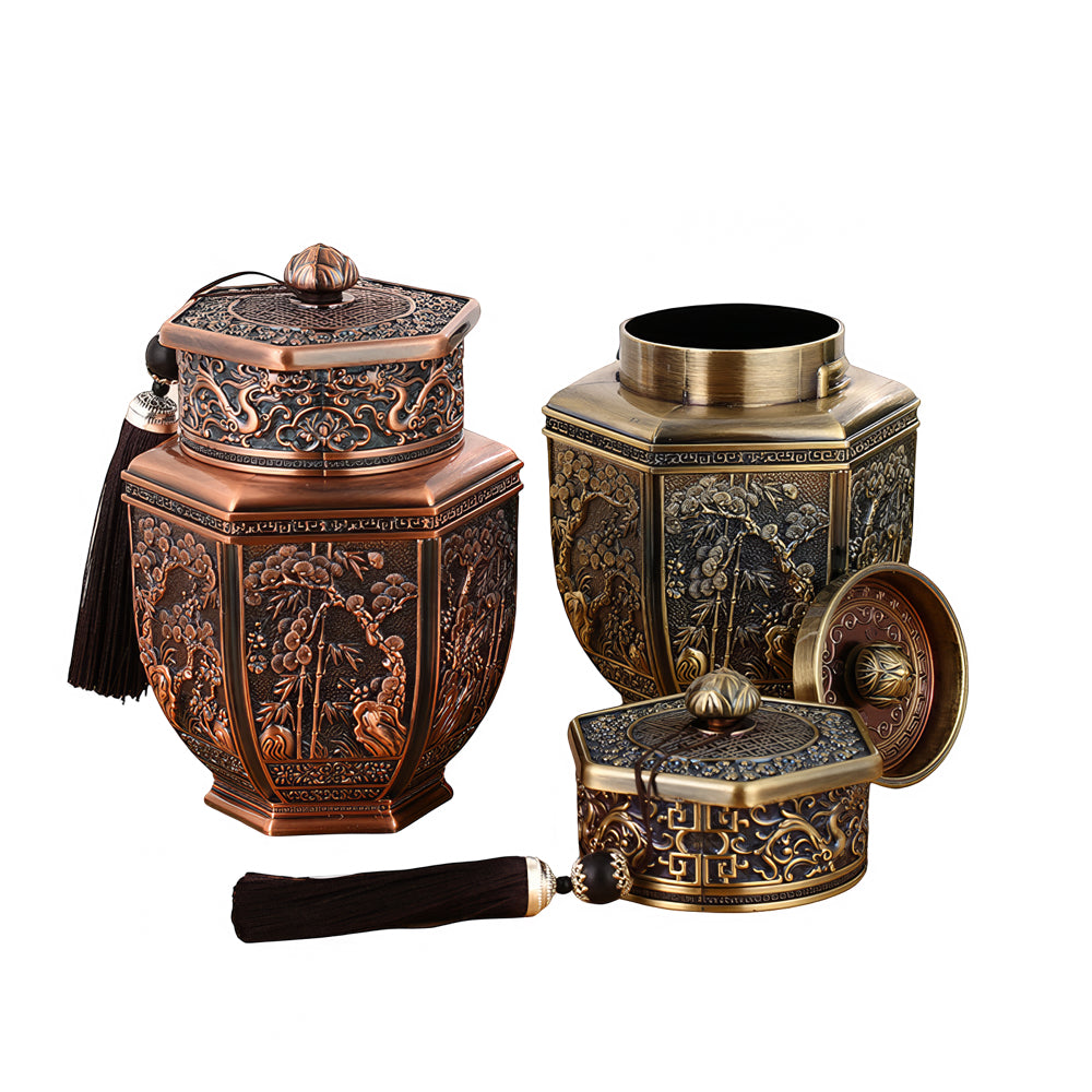Chinoiserie-Inspired Tea Canister