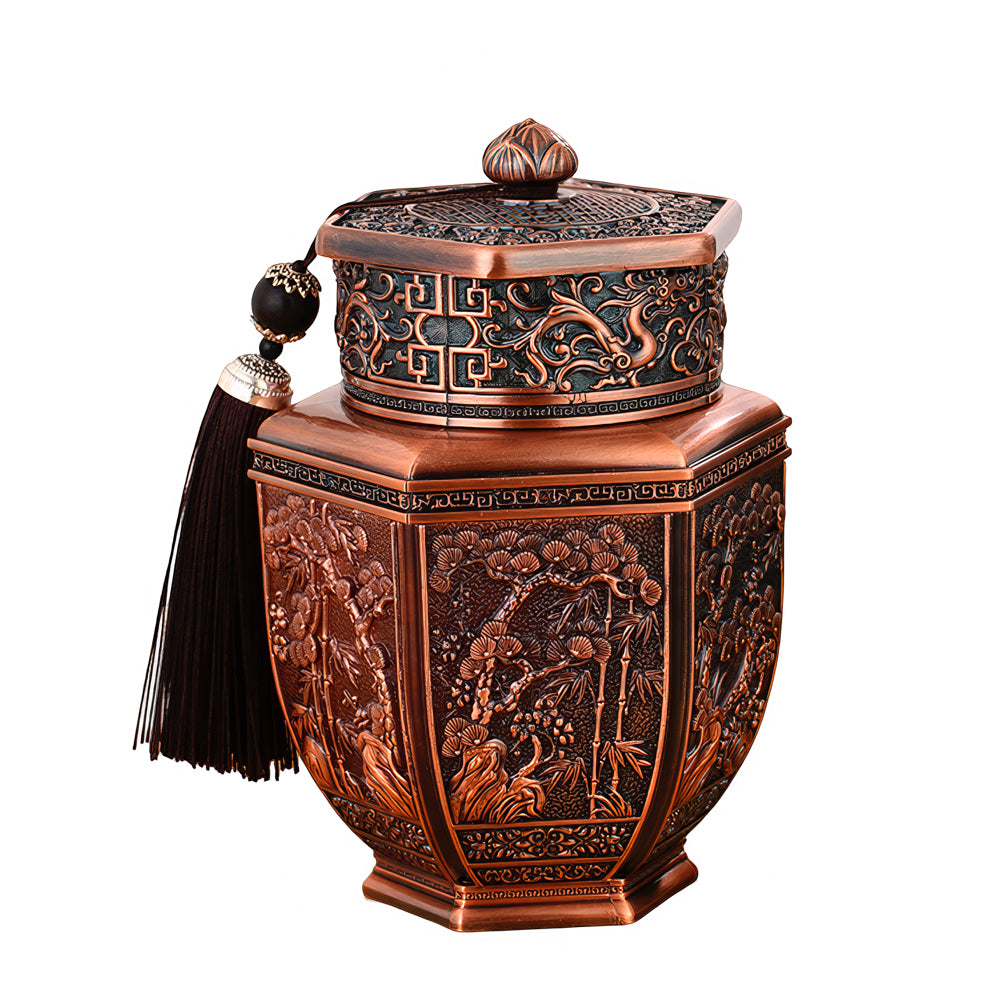 Chinoiserie-Inspired Tea Canister