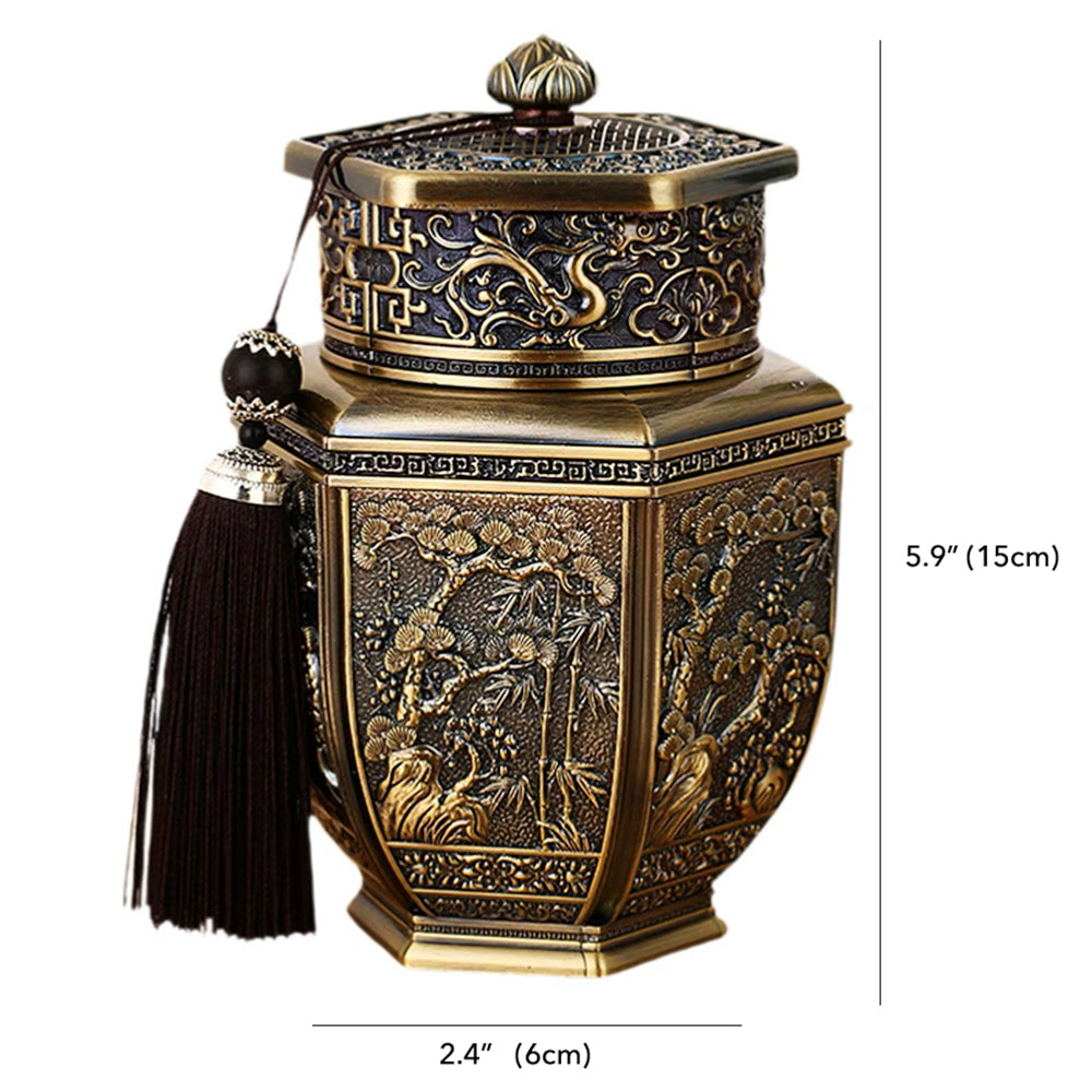 Chinoiserie-Inspired Tea Canister
