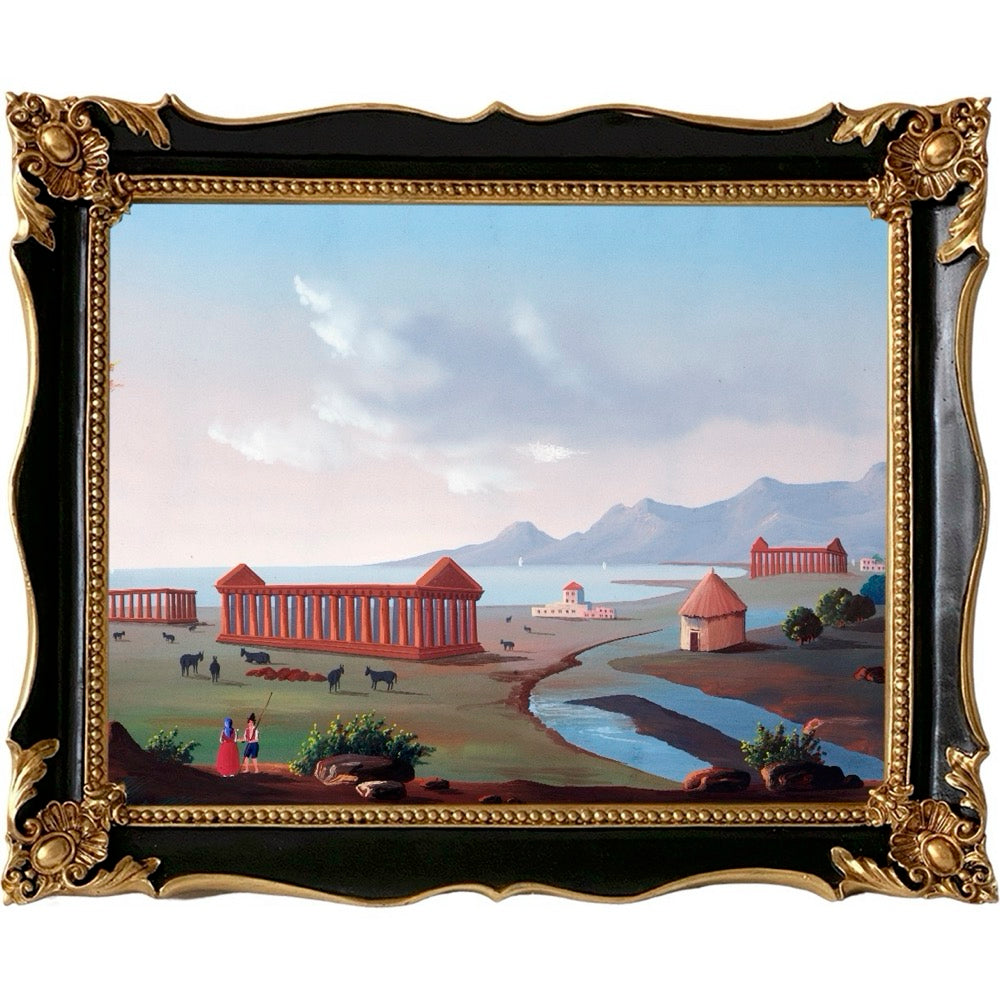 Baroque in Black and Gold Frame