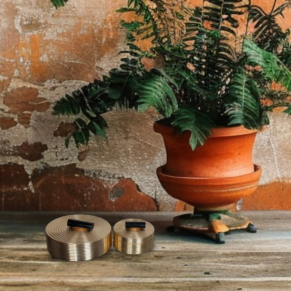 Artisan Brass Boxes with Jade Green Handles