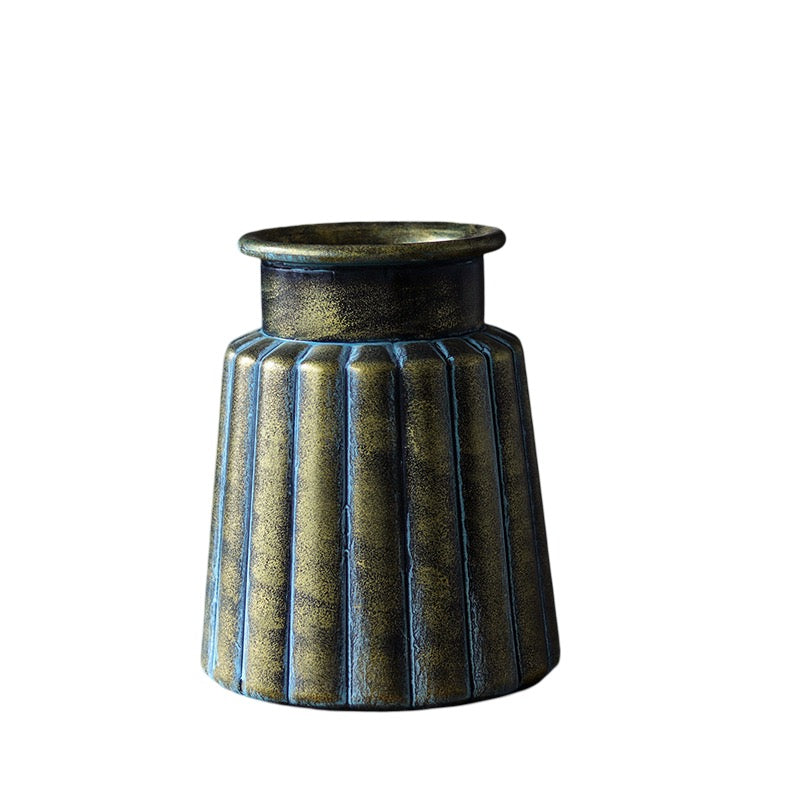 Chinese Literary Antique Glass Vase