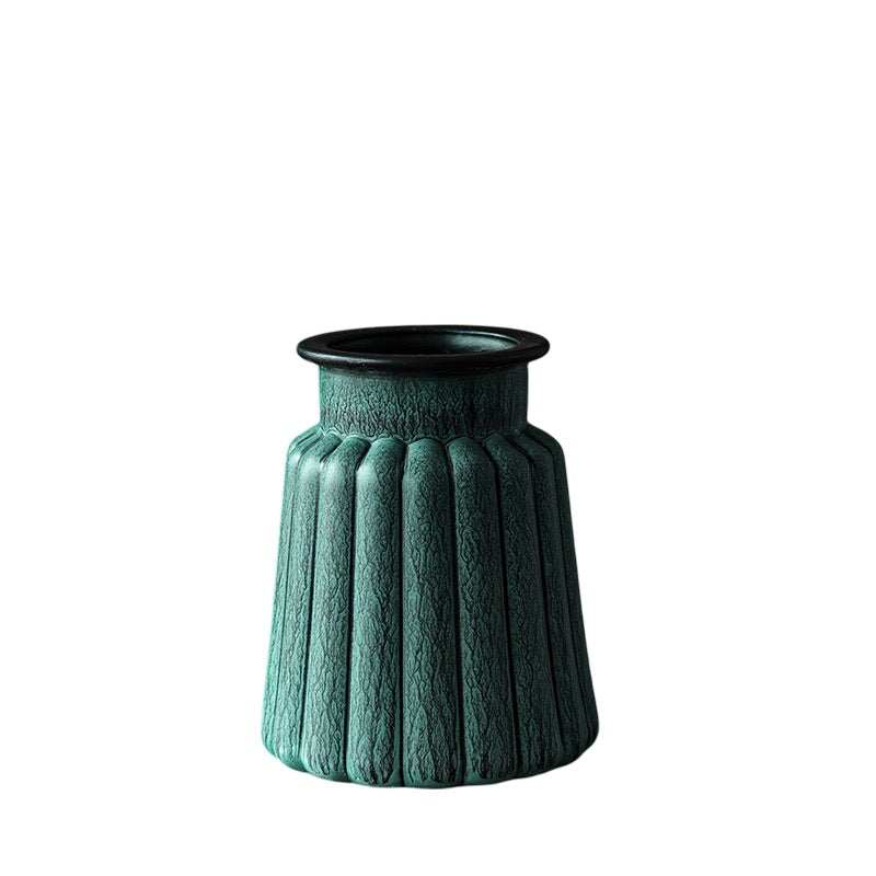 Chinese Literary Antique Glass Vase