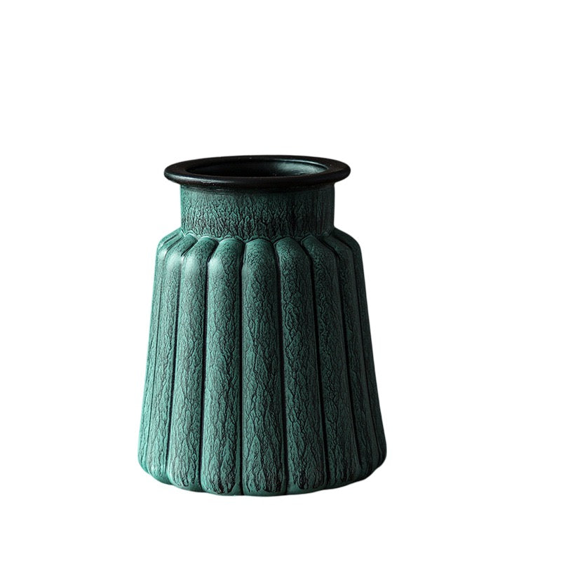 Chinese Literary Antique Glass Vase