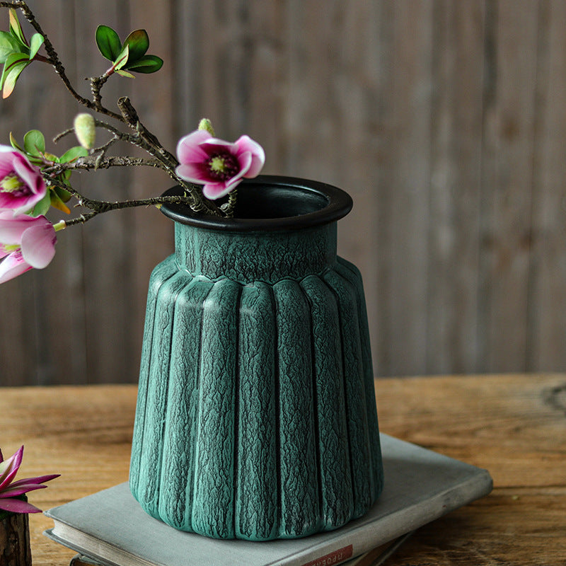 Chinese Literary Antique Glass Vase