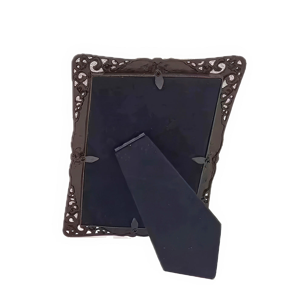 Opulent Art Nouveau Style Photo Frame with Green Accents