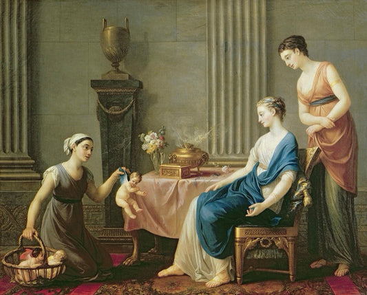 Victorian painting with incense burner