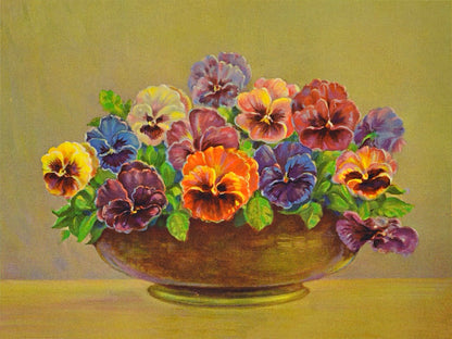 ◇ 1845 Romantic Botanical Quartette - Set of 4