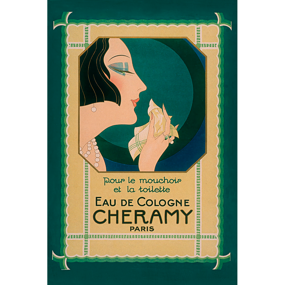 Eau de Cologne Cheramy — Paris (1925) Art Deco Advertising Print