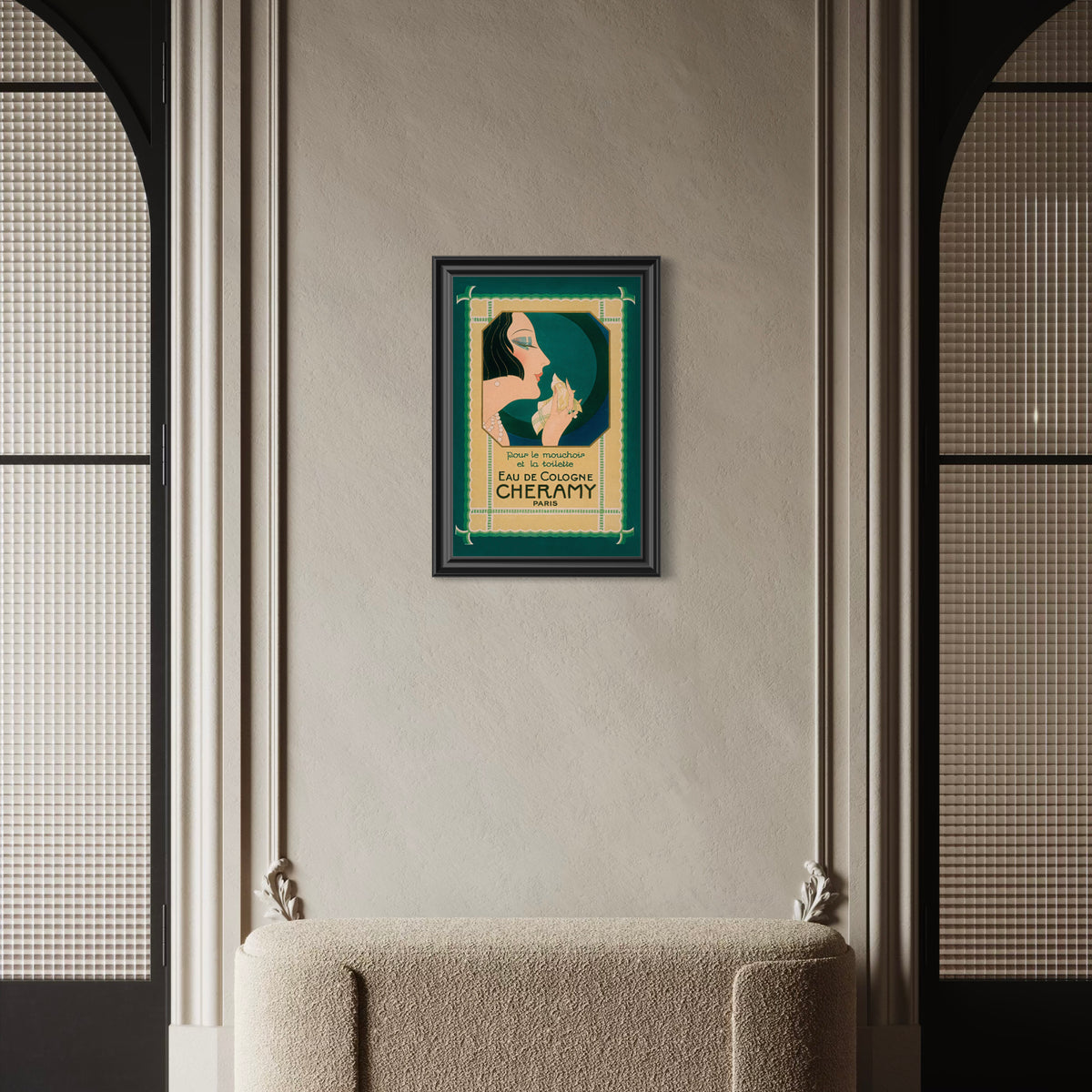 Eau de Cologne Cheramy — Paris (1925) Art Deco Advertising Print