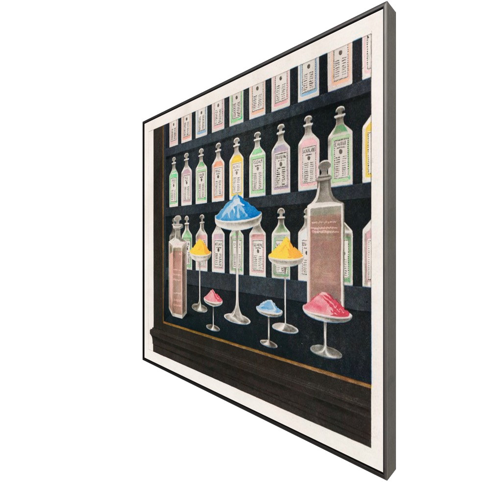 ◆ Glass and Powder - custom frame (non-returnable)
