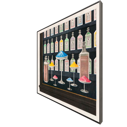 ◆ Glass and Powder - custom frame (non-returnable)