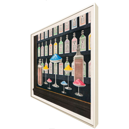 ◆ Glass and Powder - custom frame (non-returnable)