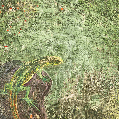 Lizard on a Stone
