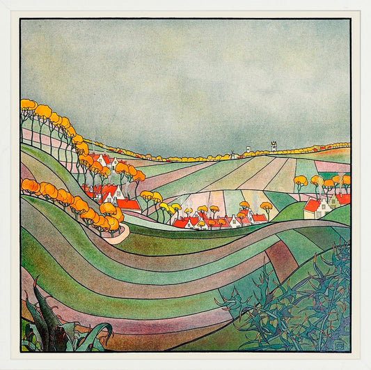 ◆ Les Labours d'Octobre - custom frame (non-returnable)