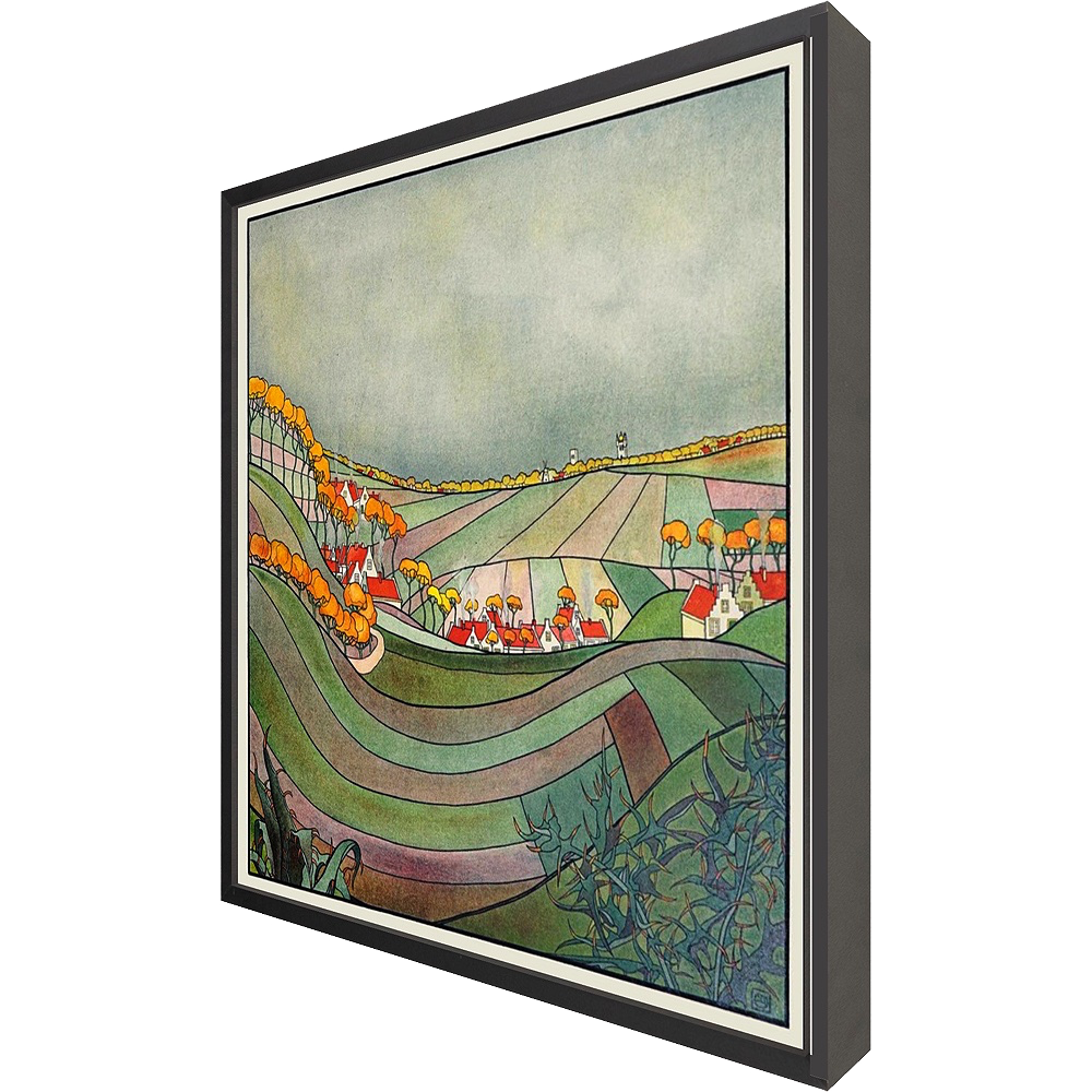 ◆ Les Labours d'Octobre - custom frame (non-returnable)