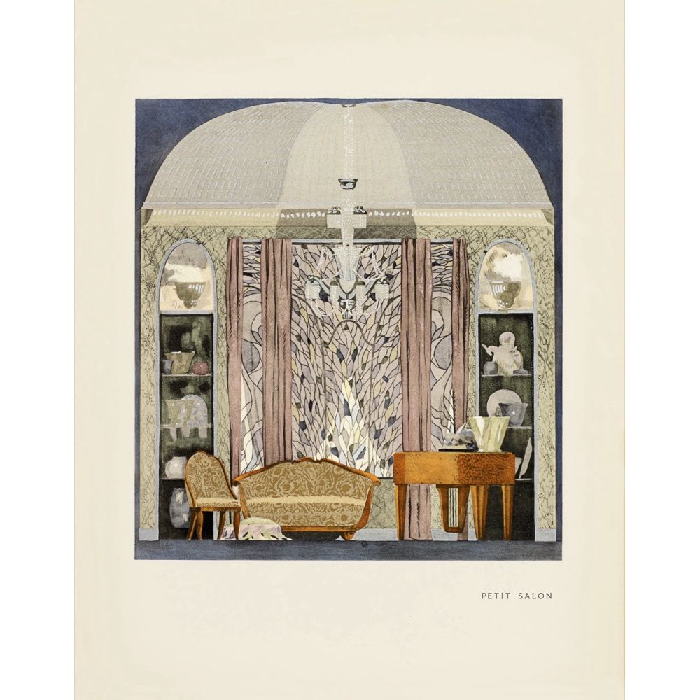 Paris 1925 - Petit Salon — French Art Deco Interior Print