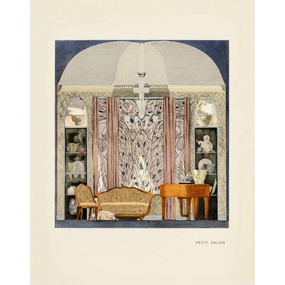 Paris 1925 - Petit Salon — French Art Deco Interior Print