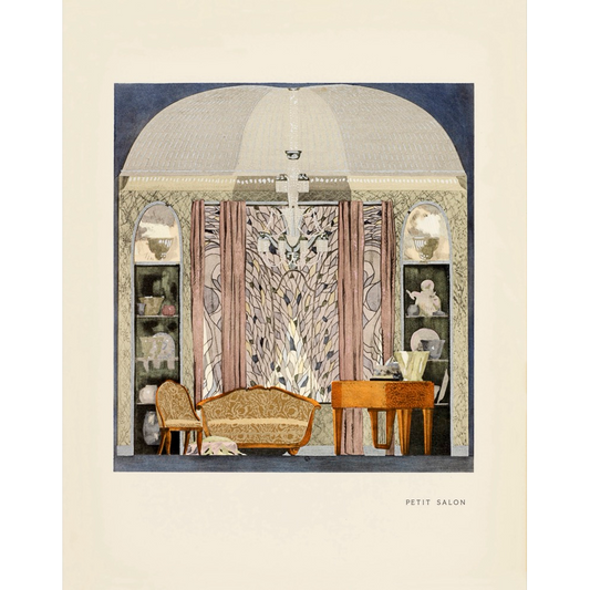 Paris 1925 - Petit Salon — French Art Deco Interior Print