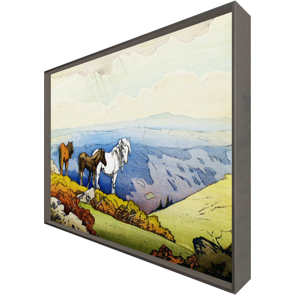 ◆  Ponies At Dartmoor - custom frame (non-returnable)