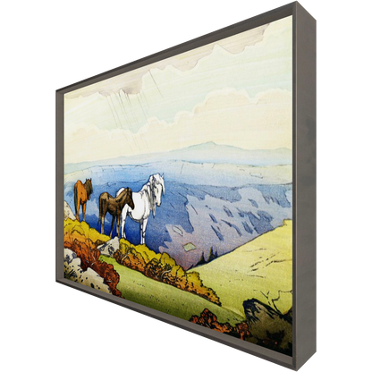 ◆  Ponies At Dartmoor - custom frame (non-returnable)