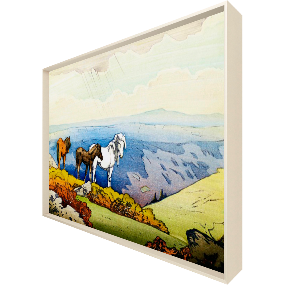 ◆  Ponies At Dartmoor - custom frame (non-returnable)