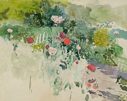 Poppies in a Summer Garden