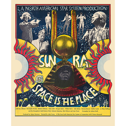 Sun Ra Space Is the Place — Vintage Jazz Afrofuturism Poster