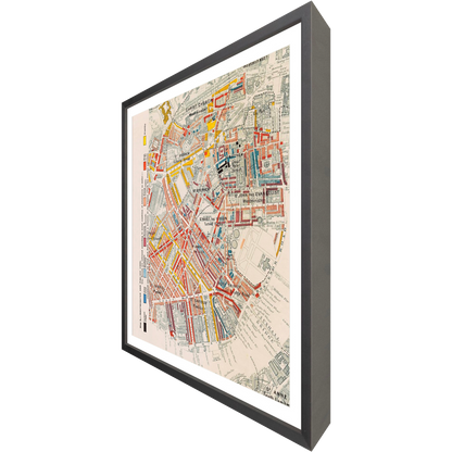 ◆ Westminster and Pimlico Map - custom frame (non-returnable)