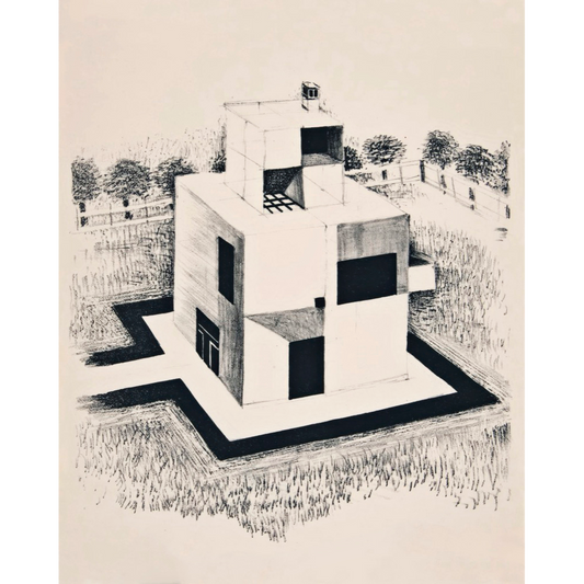 Haus des weißen Mannes (Premium German etching paper)