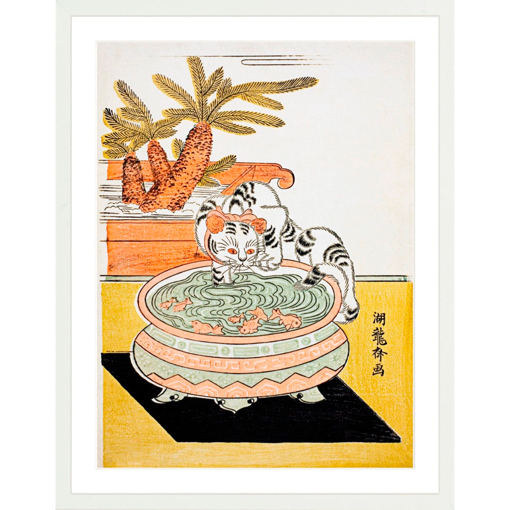 Cat Pawing Fish