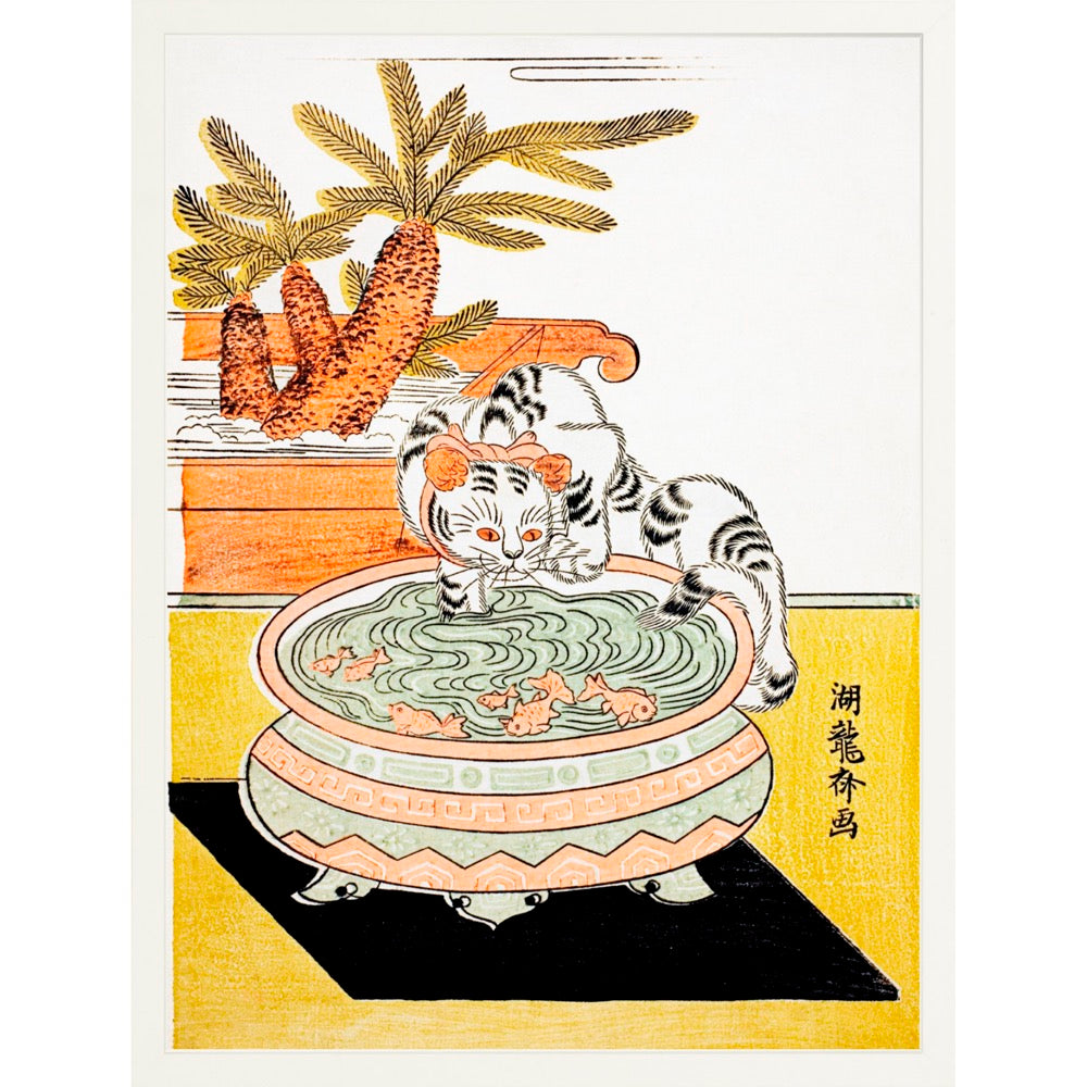 Cat Pawing Fish