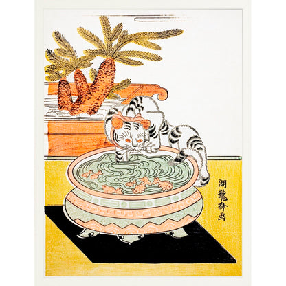 Cat Pawing Fish
