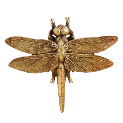 Golden Dragonfly Wall Pendant