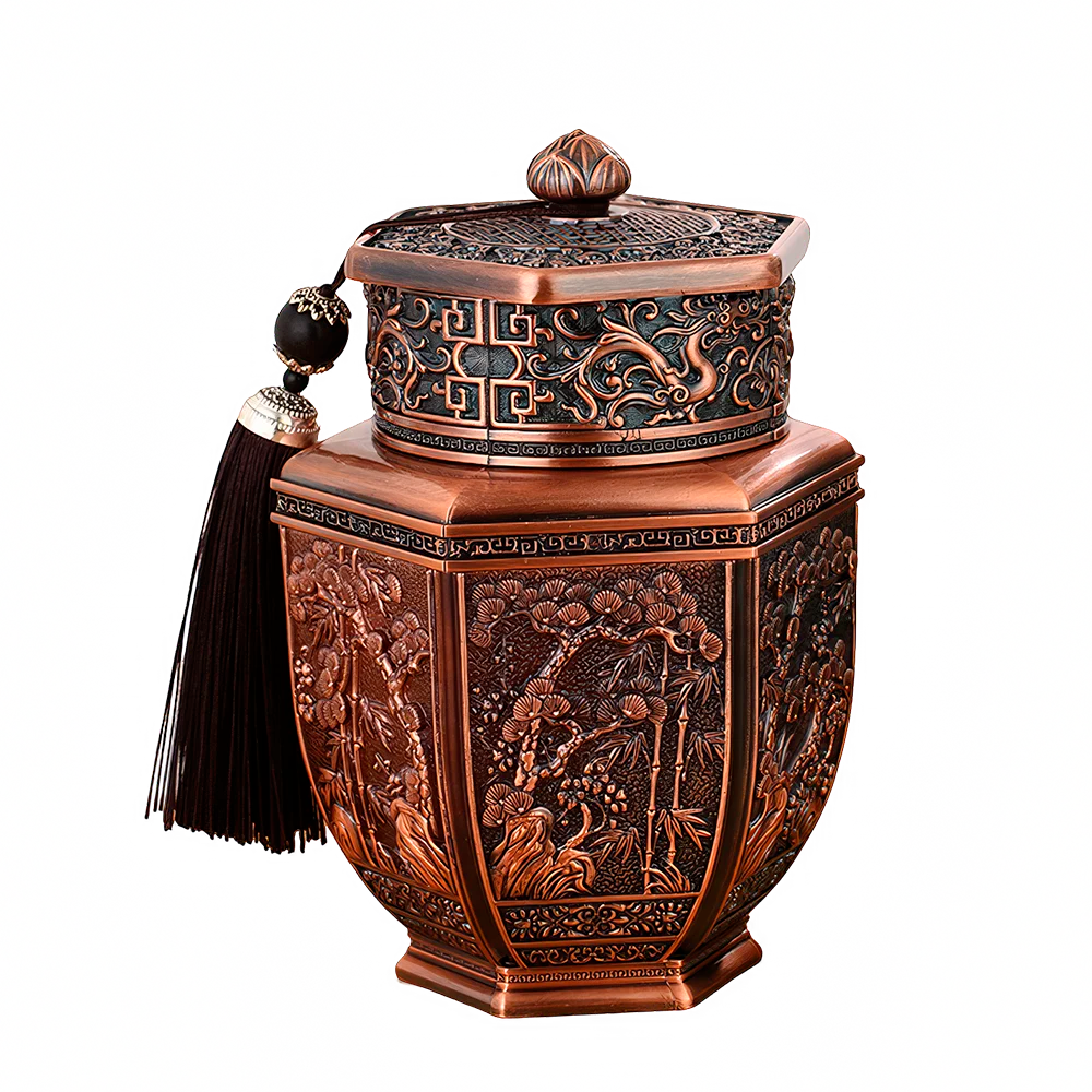 Chinoiserie-Inspired Tea Canister