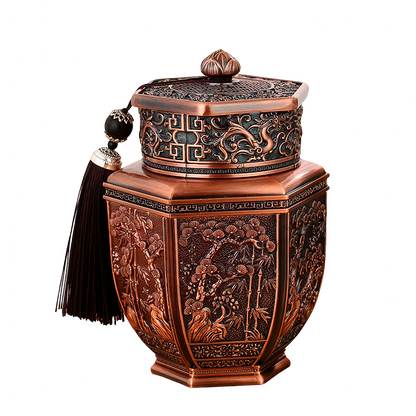 Chinoiserie-Inspired Tea Canister