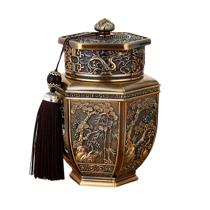 Chinoiserie-Inspired Tea Canister