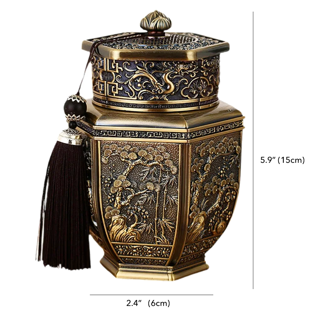 Chinoiserie-Inspired Tea Canister