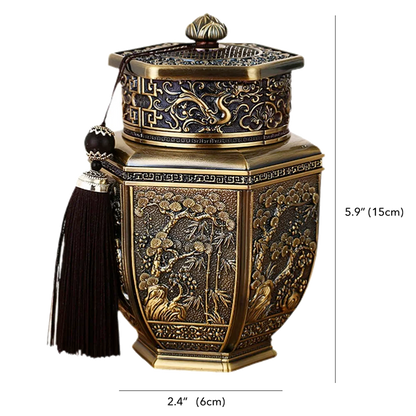 Chinoiserie-Inspired Tea Canister