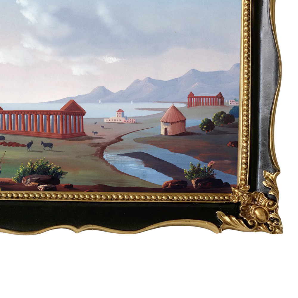 Baroque in Black and Gold Frame