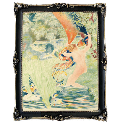 Baroque Heritage Distressed Black and Gold Frame