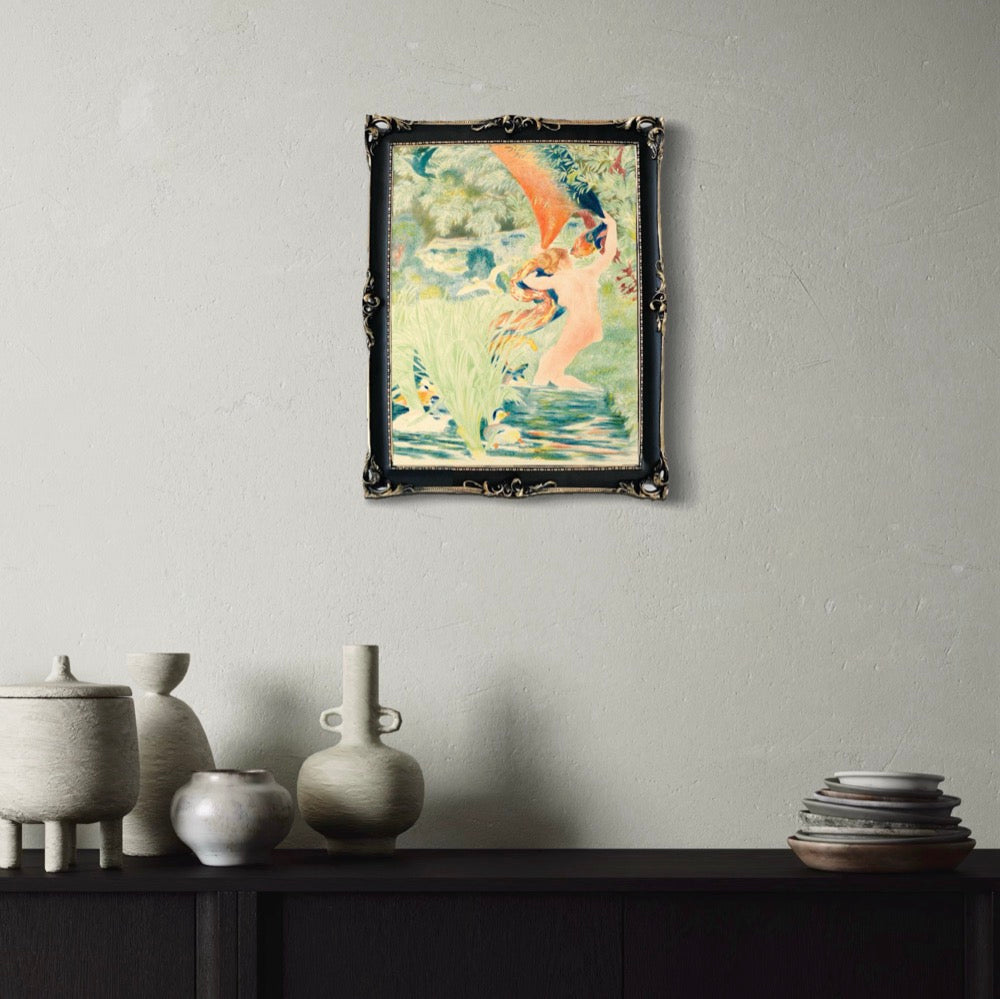 Baroque Heritage Distressed Black and Gold Frame