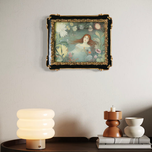 Baroque-Revival Scalloped Gilded Frame